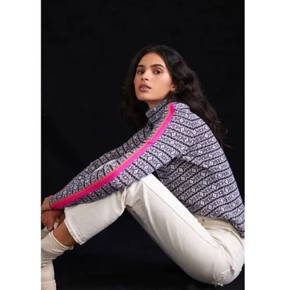 Anthropologie Maeve Ski Slope Alpine turtleneck sweater